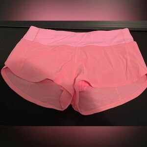 Lululemon Pink Speed up shorts
